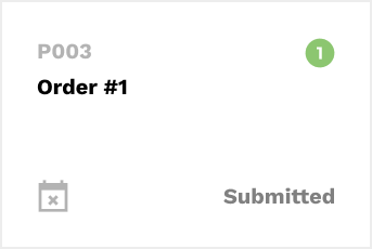 Work order submitted
