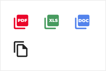 Attachments PDF, XLS, DOC