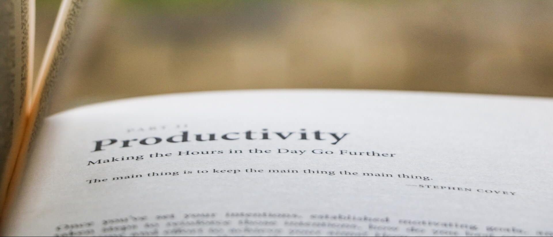 Productivity