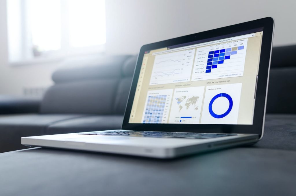 CMMS software on laptop