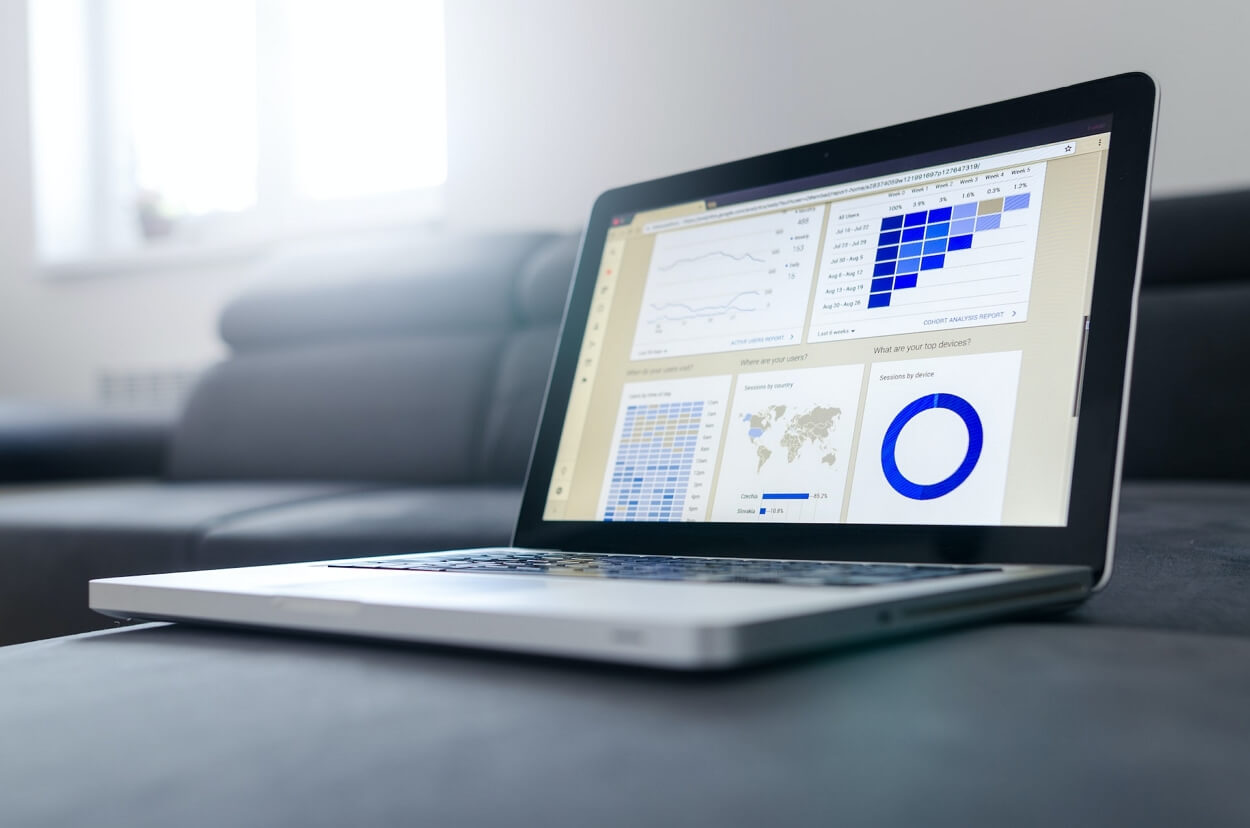 CMMS software on laptop