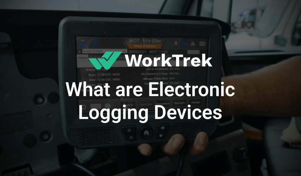 Hand holding an ELD device