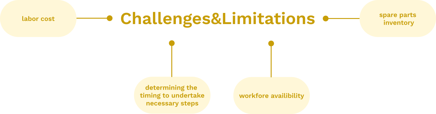 Flow chart displaying PM challenges.