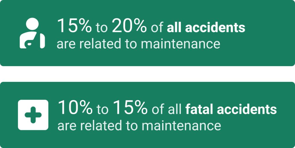 Stats about accident related to maintenance