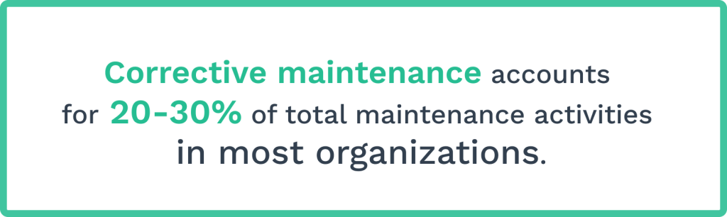 data on corrective maintenance
