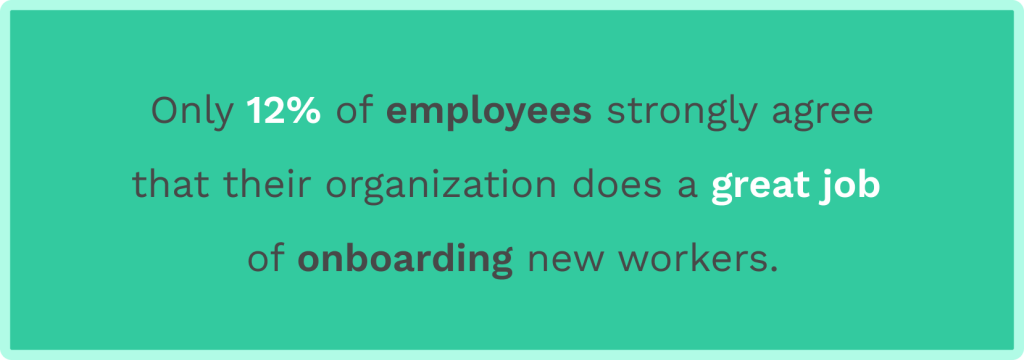 Data on onboarding new employees