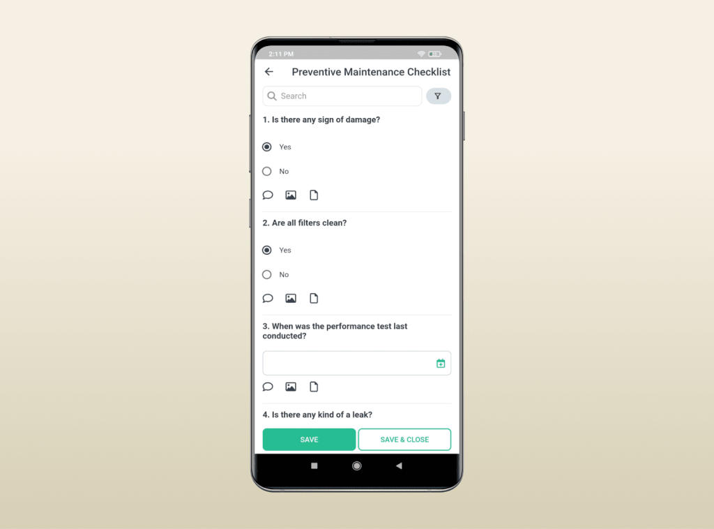 WorkTrek dashboard