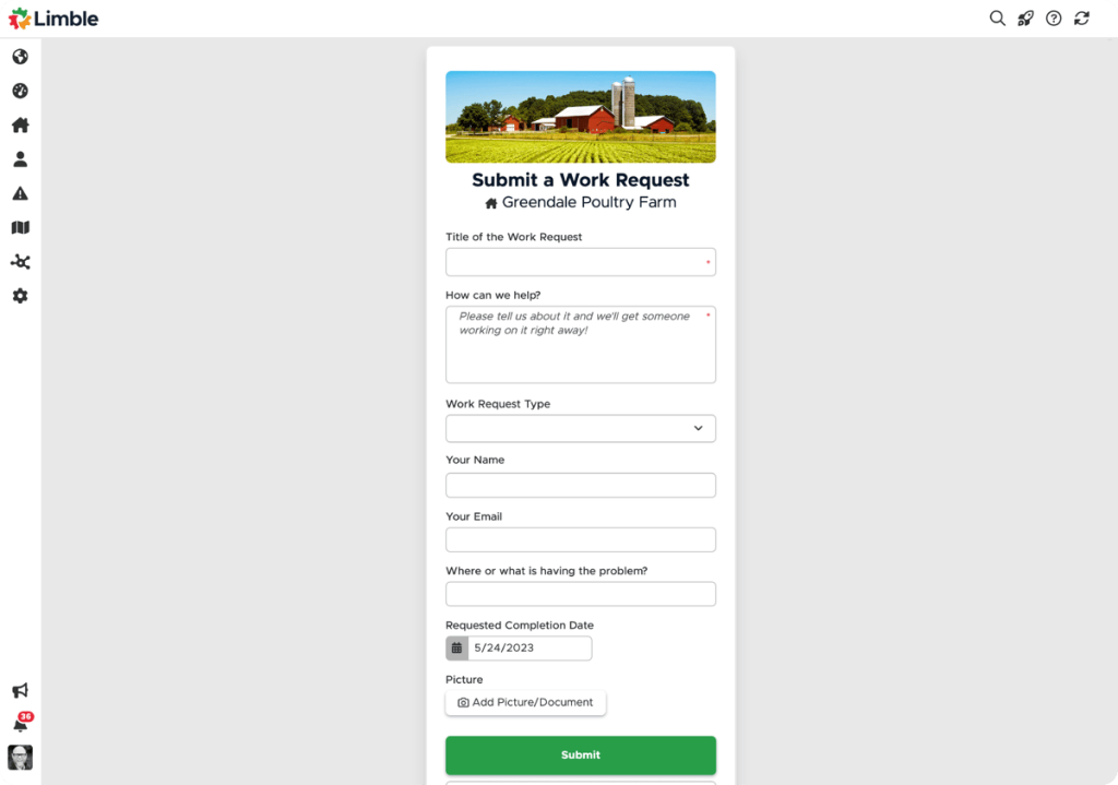 Limble Demo - Easy Interface Limble CMMS dashboard
