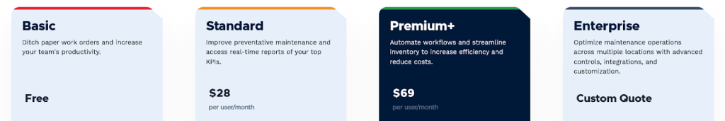 Limble CMMS pricing plans