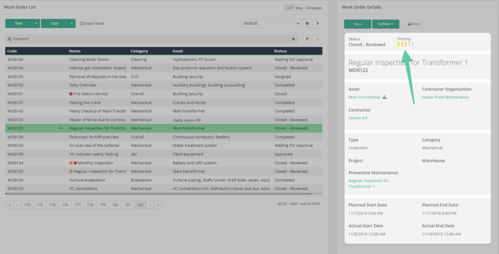 WorkTrek dashboard