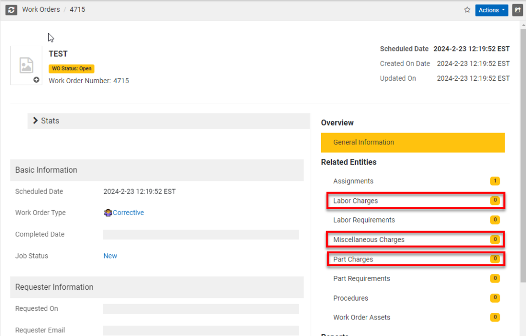 eMaint CMMS dashboard
