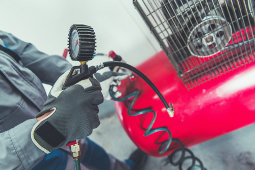 Malfunctioning air compressor