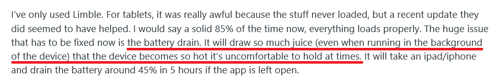 Customer review about Limble on Reddit 