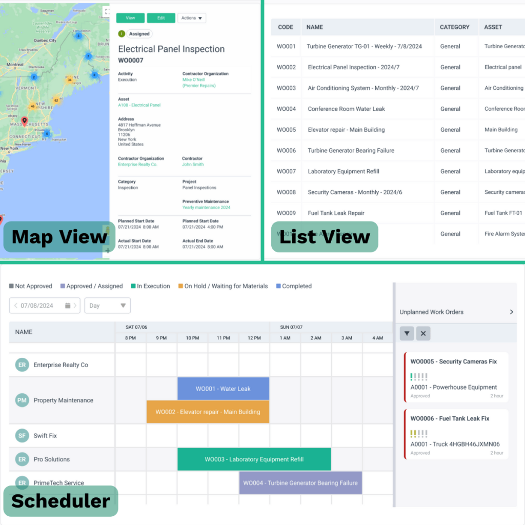 WorkTrek dashboard