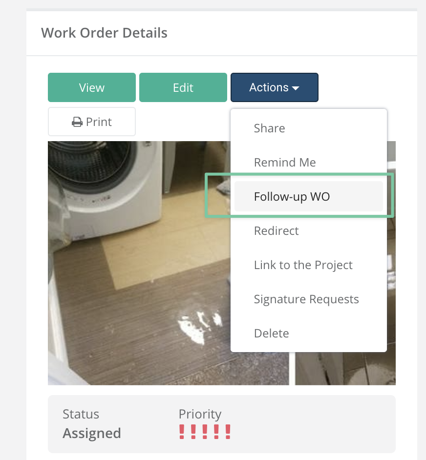 WorkTrek dashboard