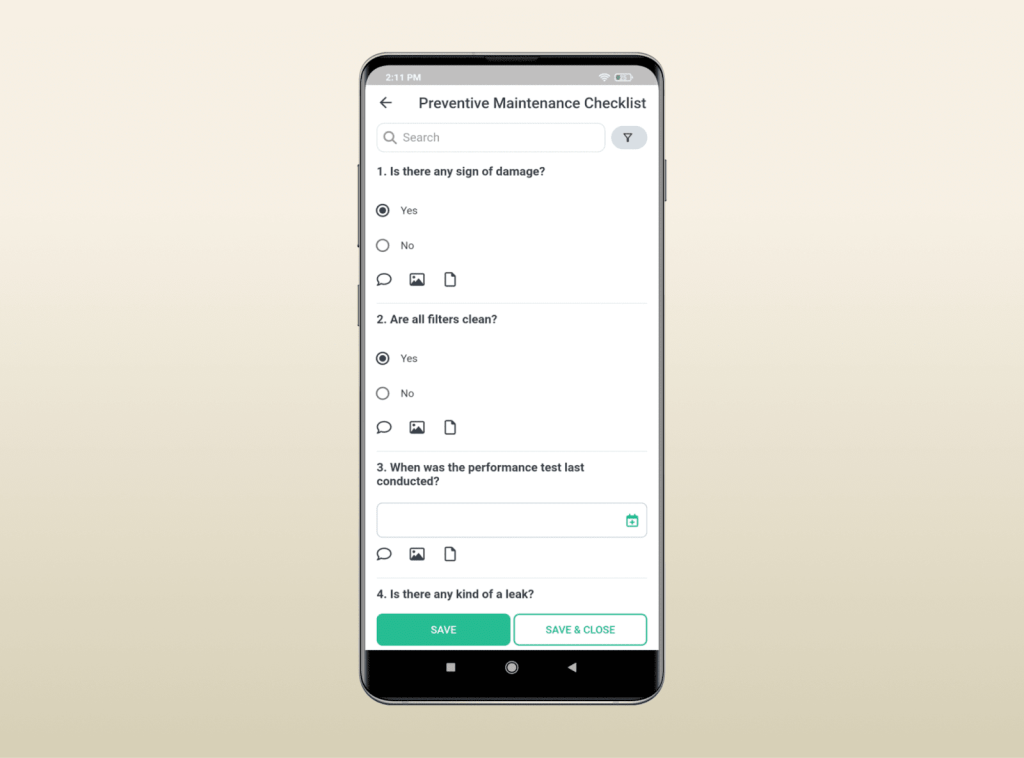 WorkTrek dashboard