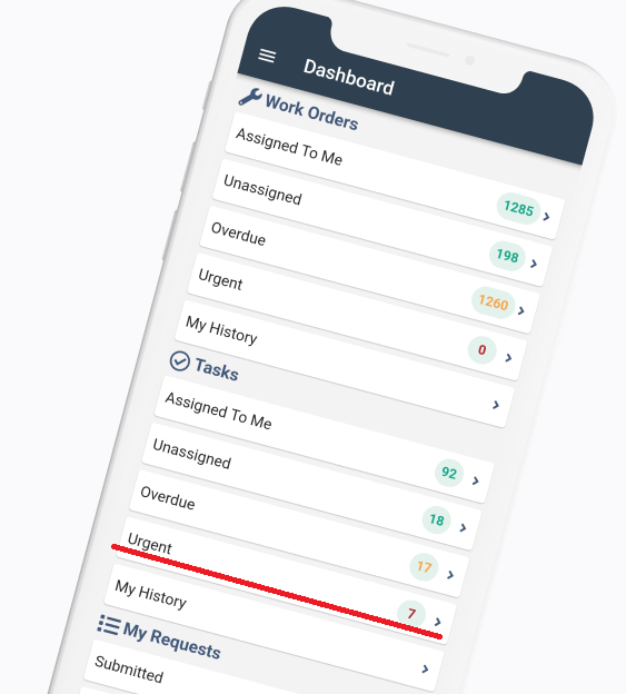 WorkTrek dashboard