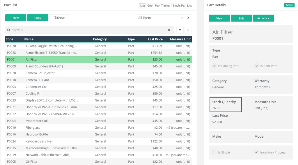 WorkTrek dashboard