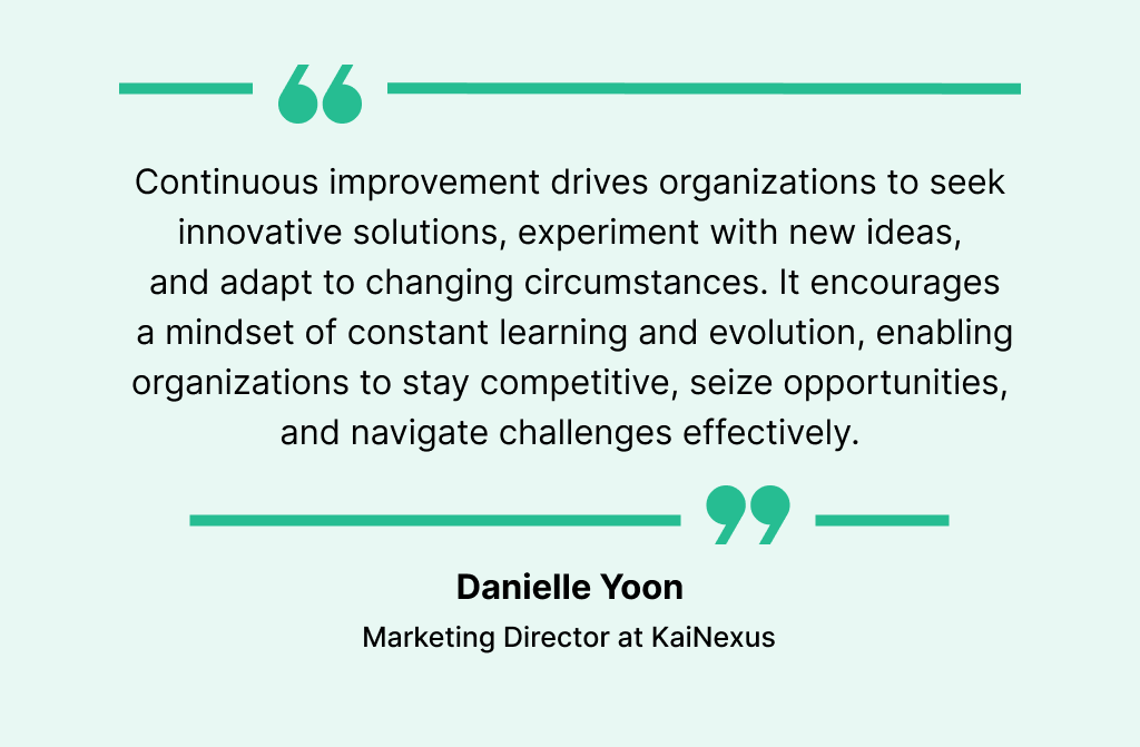 Quote on continuous improvement