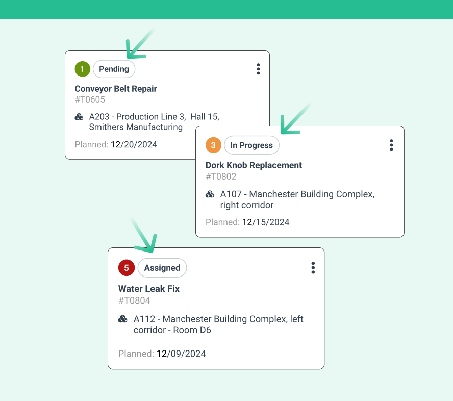 Work Order Status Tags