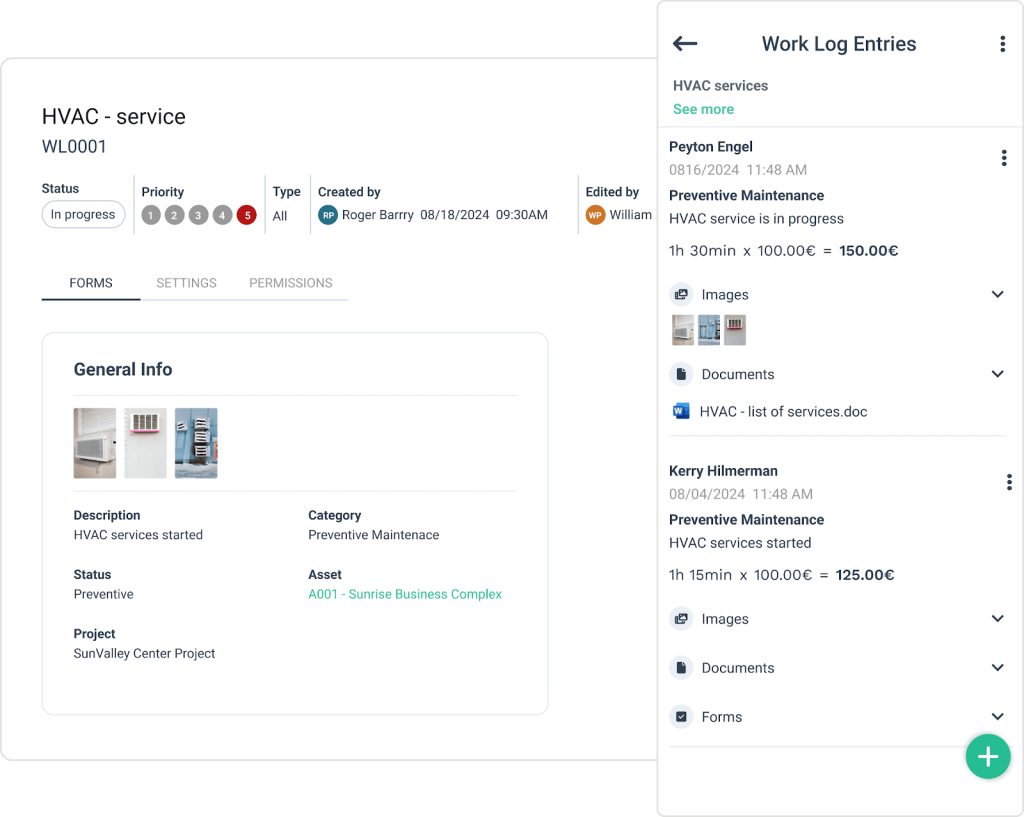WorkTrek dashboard