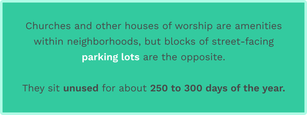 Data on church parking lots