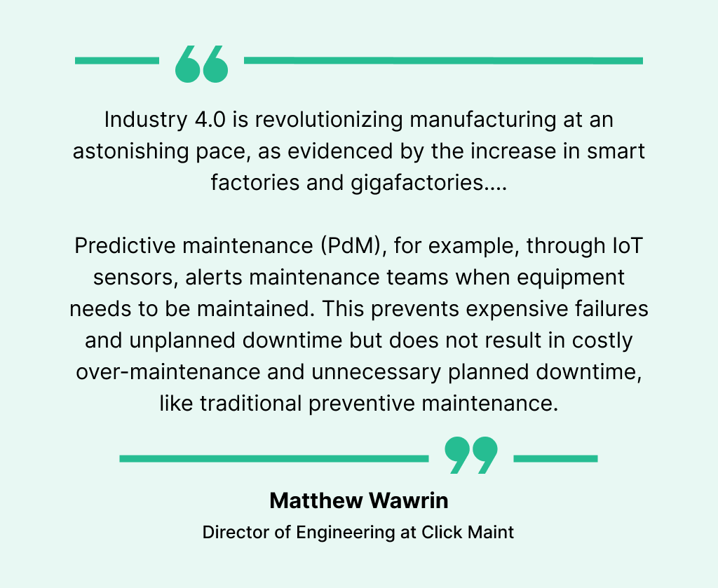Quote on industry 4.0 and predictive maintenance