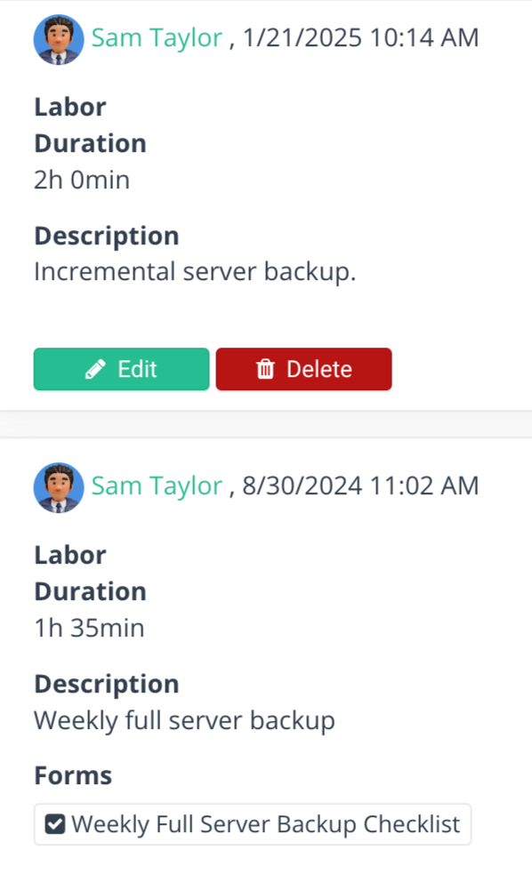 WorkTrek dashboard