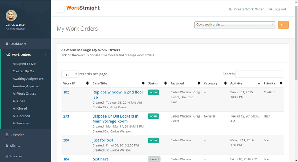 Software Advice dashboard