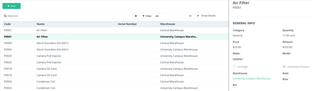 WorkTrek dashboard