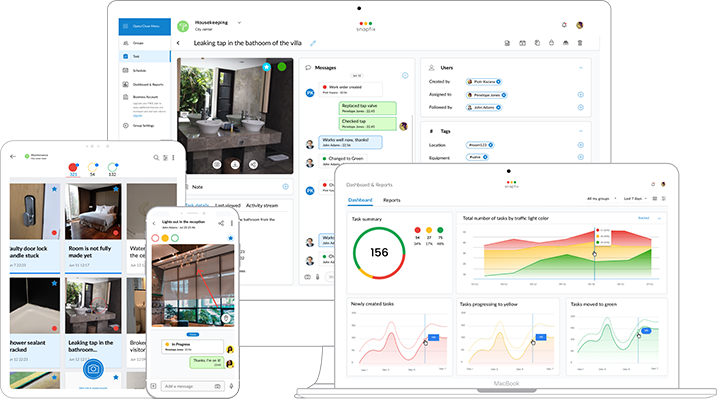 Snapfix dashboard