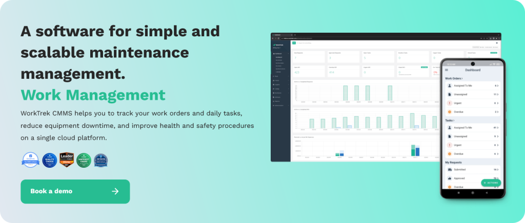 WorkTrek dashboard