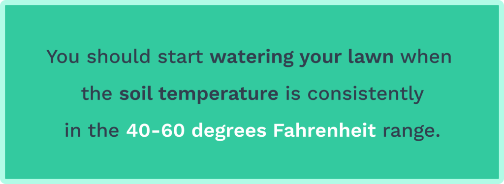 Data on watering lawn