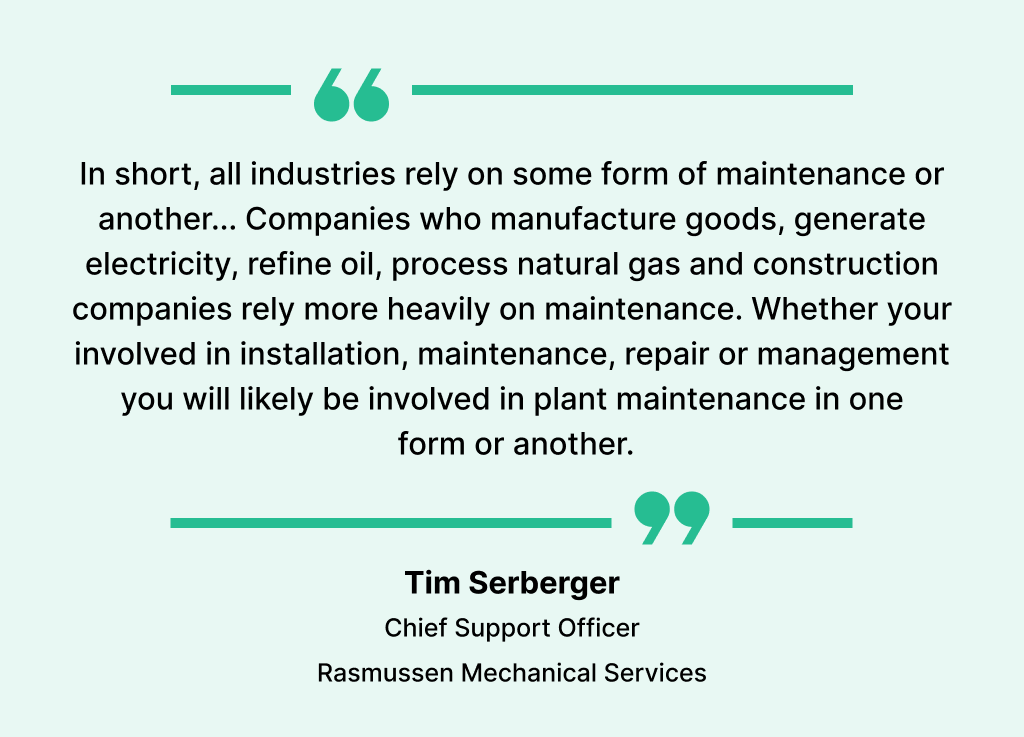 Quote on plant maintenance