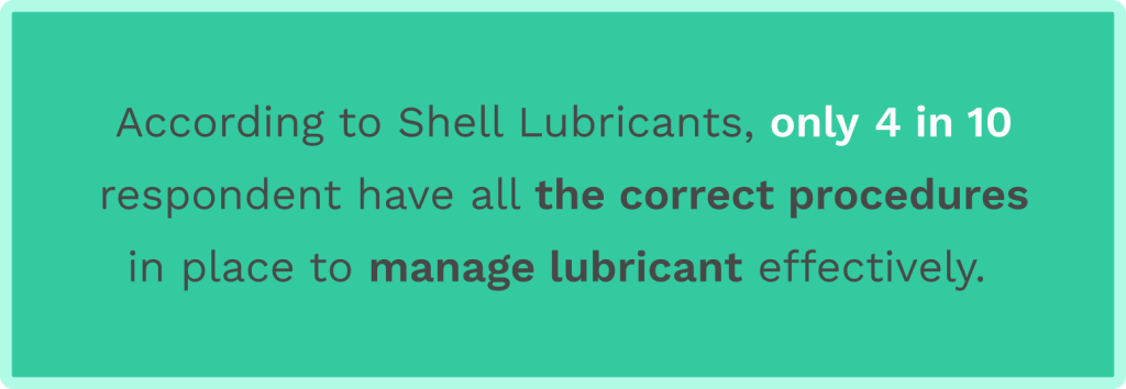 Data on managing lubricants