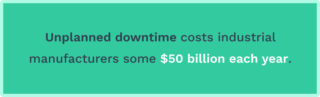 Data on unplanned downtime cost