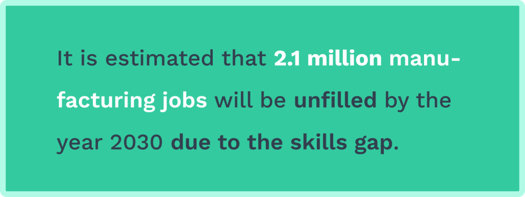 Data on skills gap in manufacturing.