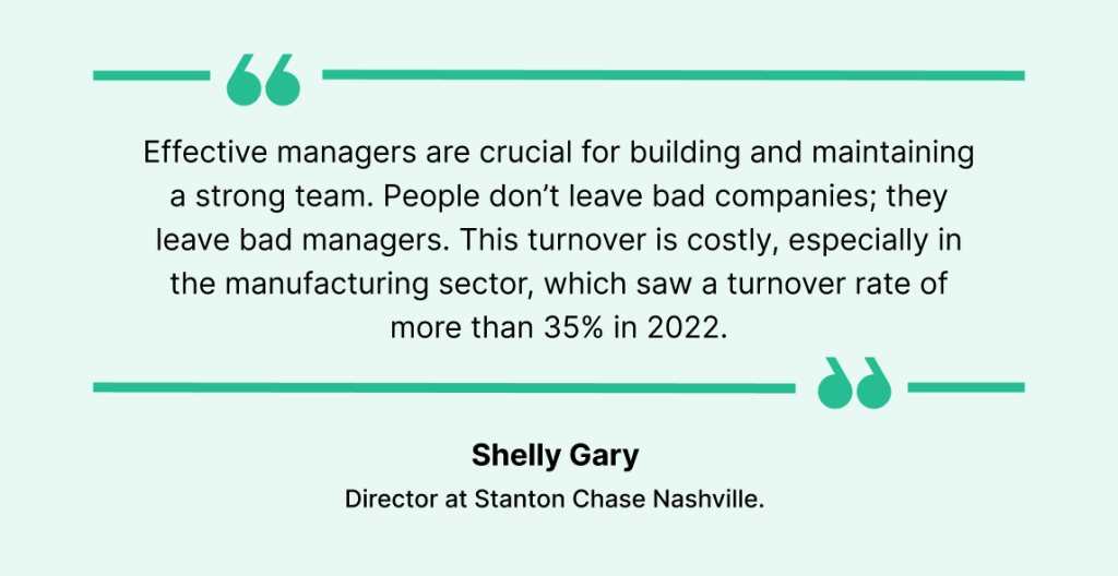 Quote on effective management and strong leadership