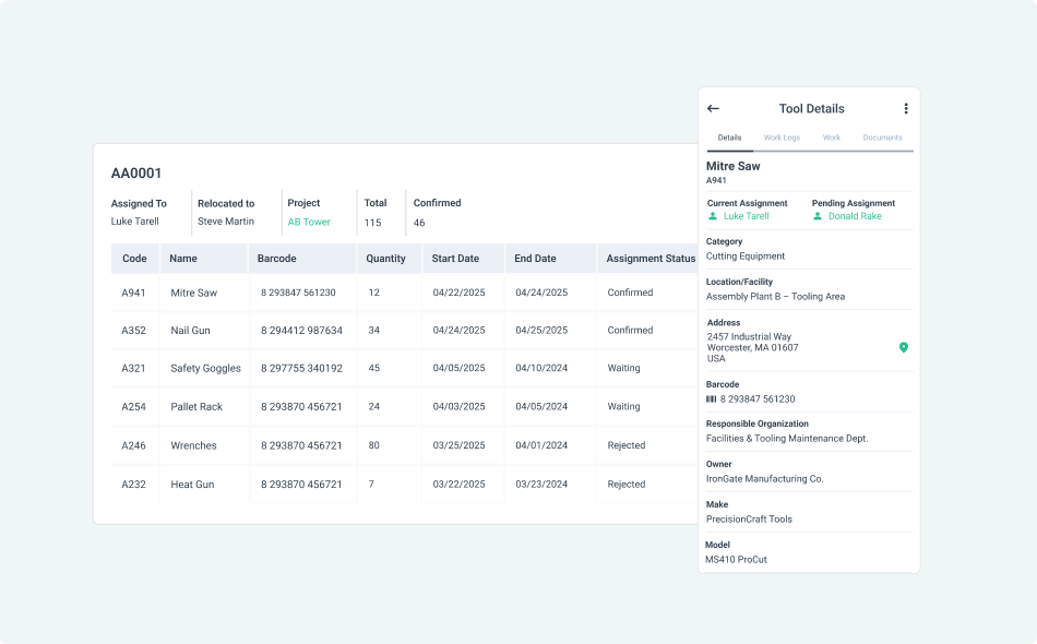 Find Any Tool, Anytime: Equipment Tracking Solved