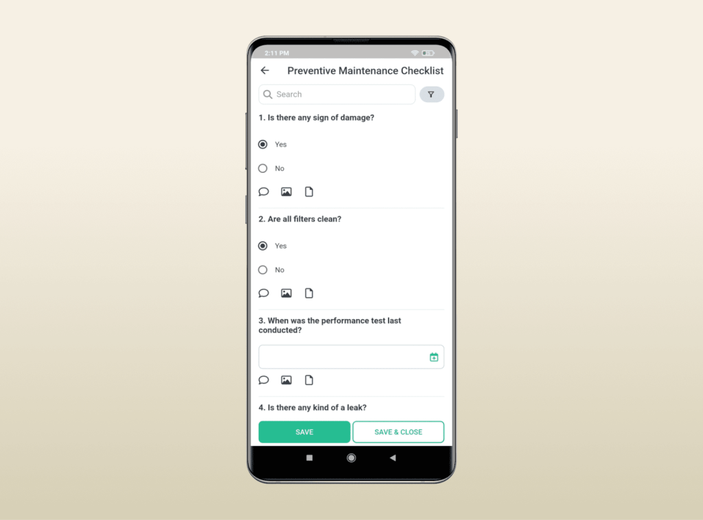 WorkTrek dashboard