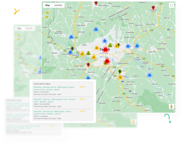 WorkTrek dashboard