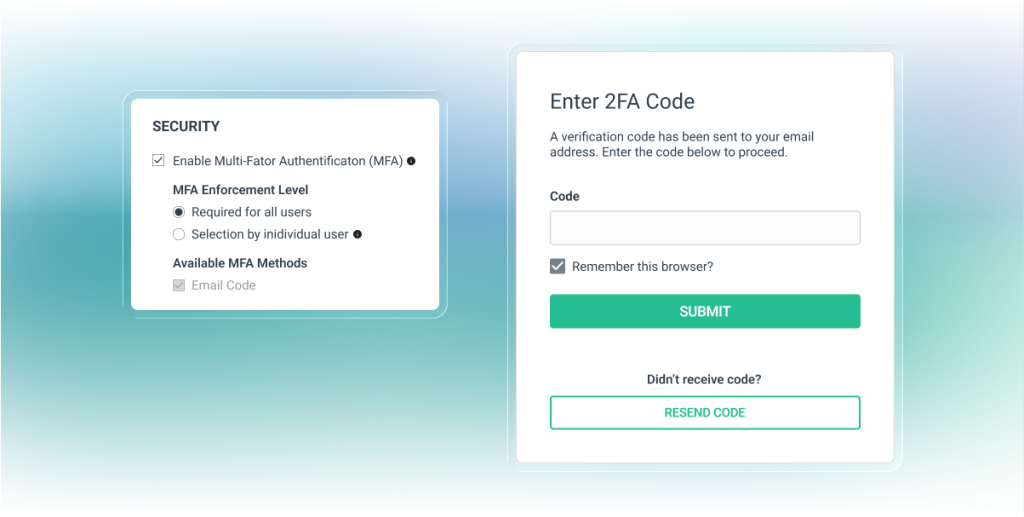 2FA in WorkTrek