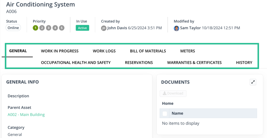 WorkTrek dashboard