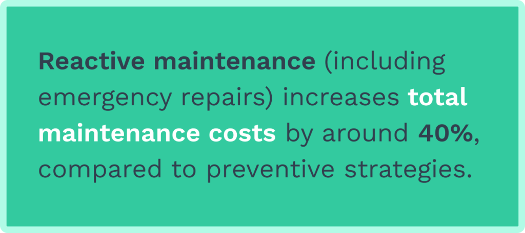 Data on emergency repairs