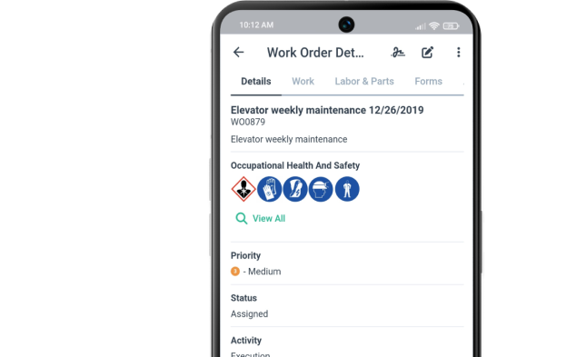 WorkTrek dashboard