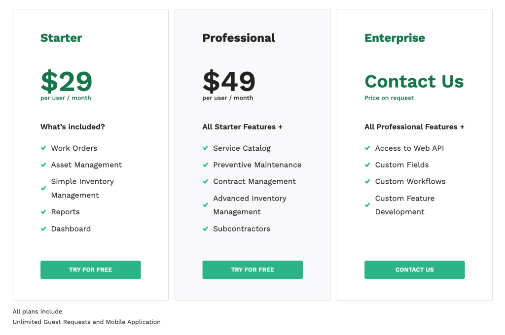 WorkTrek packages